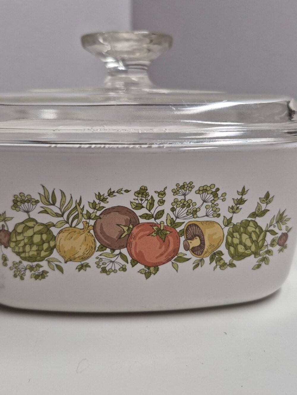Vintage Corning Ware Garden Vegetables A-2-B 2 Qt + Lid